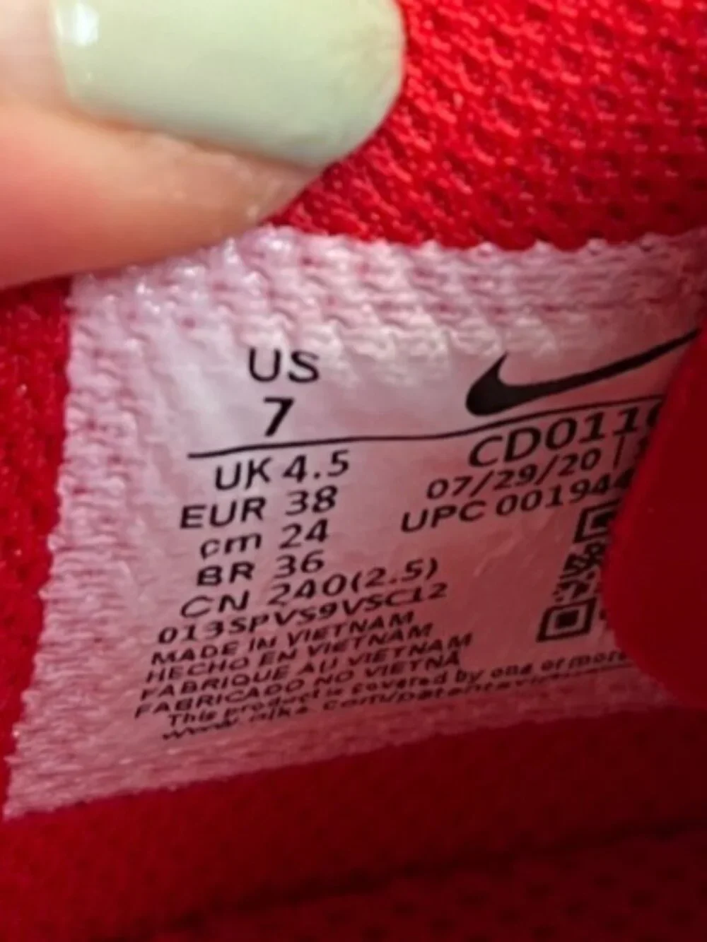 Nike Lunar Hyperdiamond 3‎ Pro Womens Size 7 White Red Running Softball Cleats
